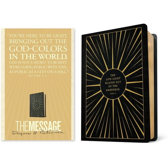The Message Anniversary Edition (Leather-Look, Life-Light Black), (Hardcover)