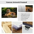 thumbnail image 6 of ZHONGYUTONG Tiger Canvas Wall Art Wildlife Pictures Wall Decor Wild Animal Tiger Painting Print Modern Men's Bedroom Living Room Artwork Frame (28.00" x 42.00"), 6 of 6