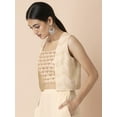 thumbnail image 3 of Indya Women's Ivory Scallop Foil Short Jacket, 3 of 6
