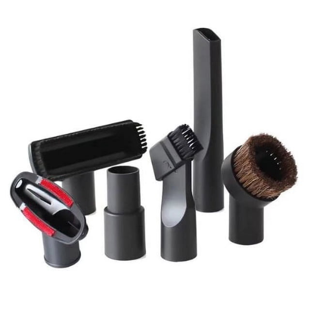 Accesorios para accesorios de aspiradora, Kit de limpieza, boquilla de cepillo, herramienta para rincones para manguera estándar de 1 1/4 pulgadas y 1 3/8 pulgadas, 6 uds.
