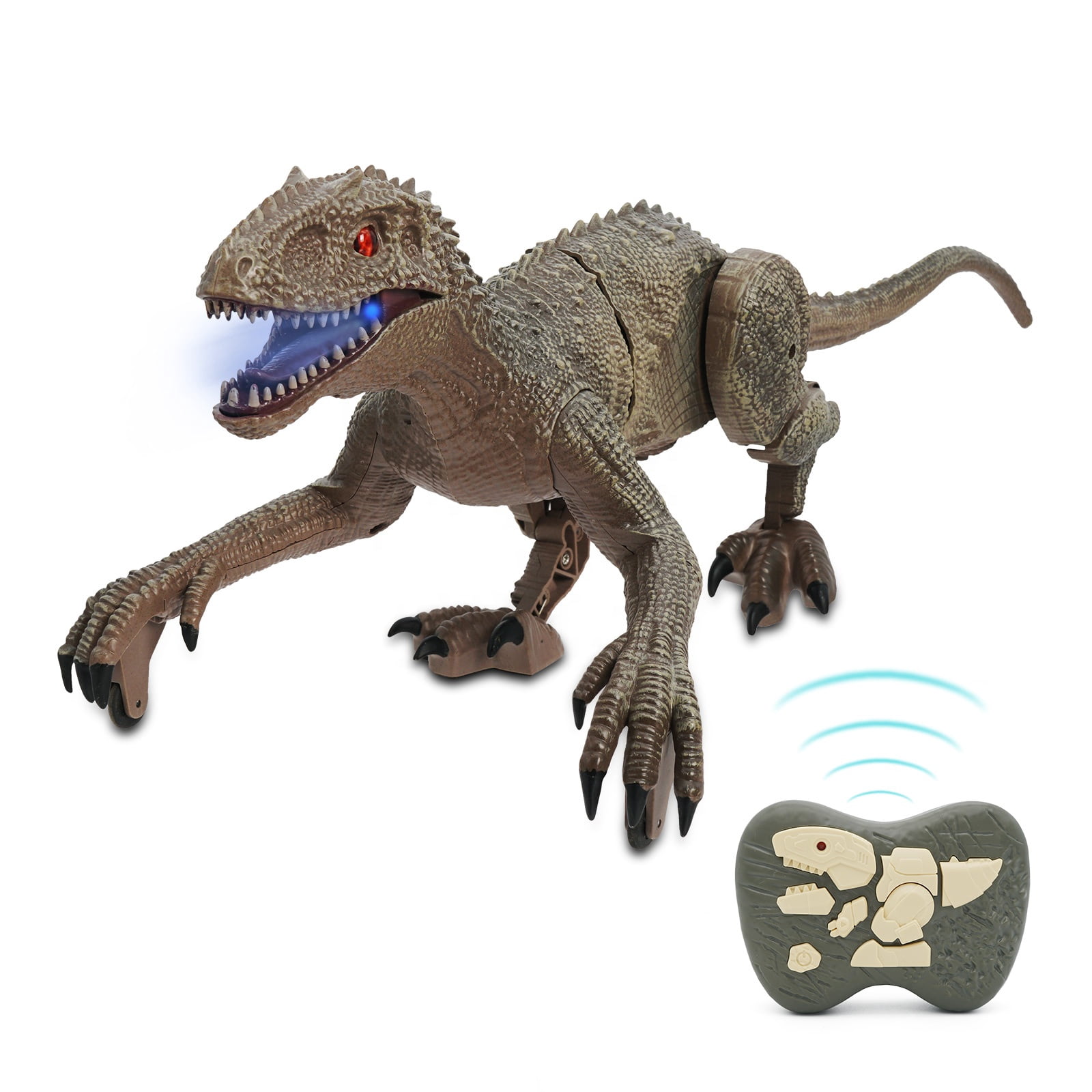 IQKidz Juguete Robot De Dinosaurio A Control Remoto, Juguete Electrónico Con Luz Rugiente Y Deteccion Tactil Para Ninos De 3 A 5 Anos De Edad Y Mas IQKidz Juguete Robot De Dinosaurio A Control Remoto, Juguete Electrónico Con Luz Rugiente Y Deteccion Tactil Para Ninos De 3 A 5 Anos De Edad Y Mas