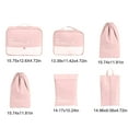 thumbnail image 3 of dajkiuy Packing Cubes For Travel, 6 Set Luggage Organizers With Shoe Bag, Electronics Bag, Cosmetics Bag, Compression Cells, Accessories Bags With Lightweight Fabric, 3 of 6