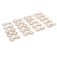 thumbnail image 4 of 20 juegos de cierres magnéticos de cuero multiusos para bolsos, bolsos, ropa, manualidades, costura, color beige., 4 of 14