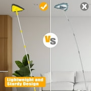 JEHONN Wall Mop with Upgraded 180° Foldable Panel, 80 inches Long Handle (Yellow)