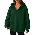 thumbnail image 2 of Karight Womens V Neck Hoodies Oversized Sweatshirts Long Sleeve Pullover Casual Fall Clothes 2025 Trendy, 2 of 8