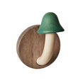 thumbnail image 3 of Ganchos de pared de madera, gancho sin perforaciones, perchero para toallas y ropa, perchero de madera para puerta trasera Azul, 3 of 9