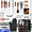 Brown wood grain, variant on 38pcs BBQ Grill Accessories Set, Stainless Steel Grilling Tools with Wood-Grain Handles and Portable Carrying Case, Barbecue Utensil Kit for Camping, Backyard Grilling