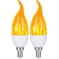 thumbnail image 1 of Flame Light Bulbs Outdoor, 3 Modes LED Flame Effect Light Bulbs, Candelabra Light Bulbs, E12 Base Flickering Light Bulbs Flame Bulbs for Home, Indoor Decoration(8 Pack), 1 of 6