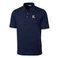 thumbnail image 2 of Men's Cutter & Buck Navy Frisco RoughRiders Big & Tall DryTec Advantage Tri-Blend Space Dye Polo, 2 of 3