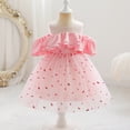 thumbnail image 2 of 2023 vestido de princesa para niños, niñas, ropa de lentejuelas de estrellas, vestidos de gasa de malla para boda, cumpleaños, noche, fiesta de graduación, disfraz 130 (6-7T) Gao Jinjia LED, 2 of 2
