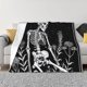 thumbnail image 1 of Balery Vintage Black white Plant skull Manta de Franela con Dibujo, Lujo Ultra Suave y Cálido, Antipelusa y Resistente a las Arrugas para Cama, Sofá, Camping -80"x60", 1 of 5