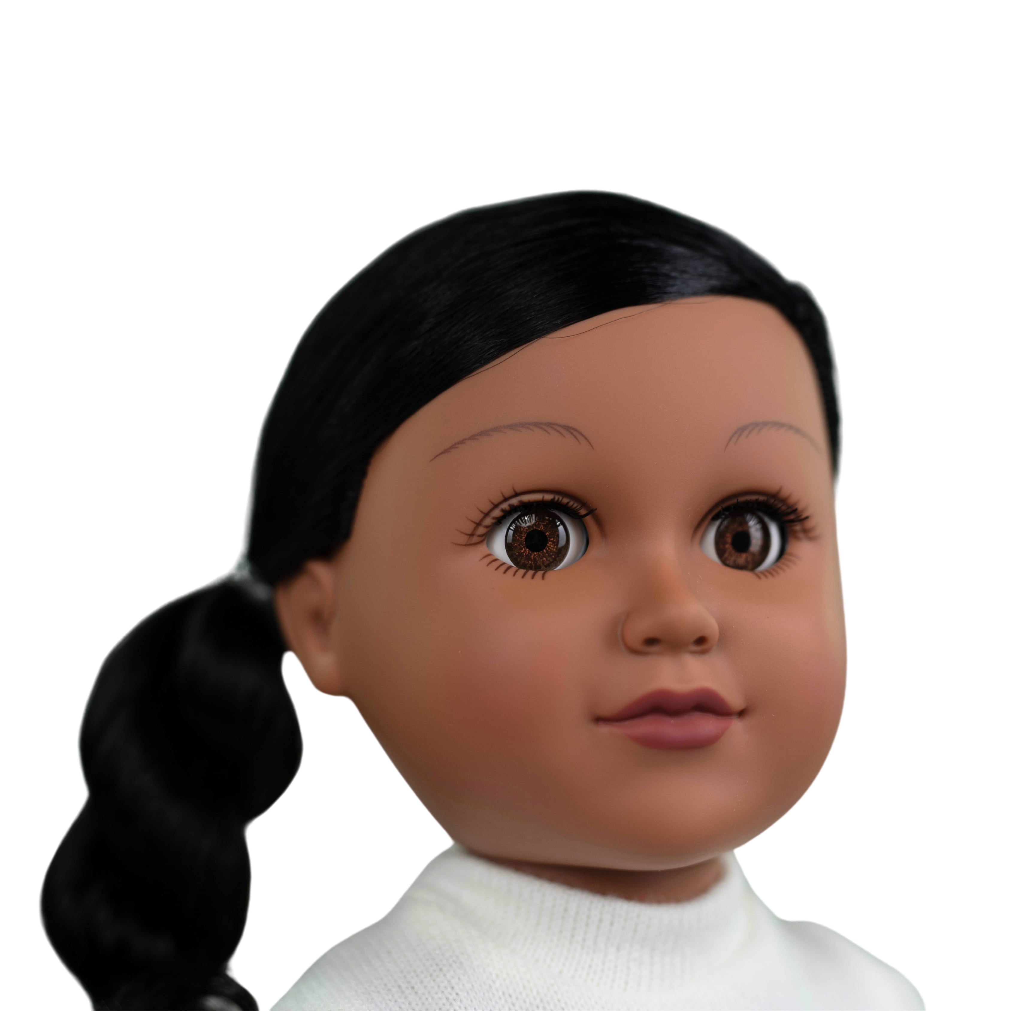 My Life As Chanda Posable 18-inch Doll, Dark Brown Hair, Brown Eyes