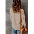 thumbnail image 3 of Women's Apricot Collared 3/4 Sleeve Shirt, 3 of 10