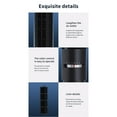 thumbnail image 6 of 2025 Swinging Bladeless Tower Fan With Led Light – Usb & Ac Dual-Power Mini Vertical Fan, 3-Speed Quiet Cooling, Space-Saving Design For Bedroom, Office, Desk (Black, 40Cm Tall), 6 of 9