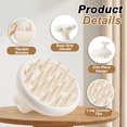thumbnail image 2 of Aliver Silicone Massage Comb & Black Castor Shampoo Kit, Moisturize & Massage Scalp, Save Shampoo (White), 2 of 10