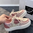 thumbnail image 2 of Zapatos blancos pequeños de estilo japonés con cabeza grande para mujer, primavera y otoño, estilo coreano, estilo universitario, suela gruesa, zapatillas casuales para estudiantes que combinan con, 2 of 6