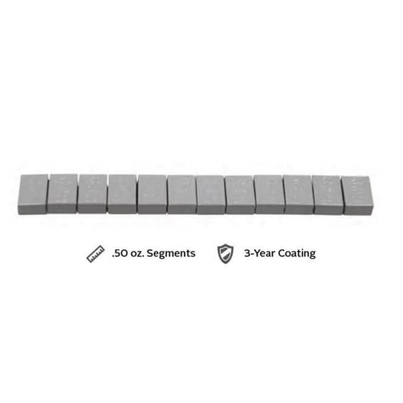 0.5 oz Steel Adhesive Wheel Weight, Gray