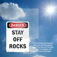 thumbnail image 6 of Stay Off Rocks OSHA Danger Aluminum Sign 14 Inch x 10 Inch - 5 Pack, 6 of 8