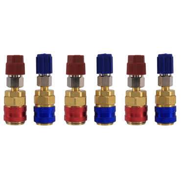 Adaptateur d'Expansion Côté Haut et Bas 3X R134A Connecteur Rapide pour Climatisation Automobile