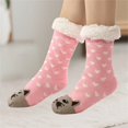 thumbnail image 2 of CYSFASHION Ankle Socks for Women Fuzzy Home Slipper Winter Fashion Sleeping Cozy Fall Fashion Fluffy Christmas Gifts Girls Socks Pink, 2 of 9