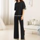 thumbnail image 5 of Conjunto de pantalón de 2 piezas para mujer, manga larga, parte superior básica, pantalón largo, color sólido, atuendo diario FLhrweasw Para estrenar, 5 of 8