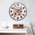 thumbnail image 2 of Yayeee Wall Clock for Living Room 11.9 inch Battery Operated Round with Holder, Warm Autumn Day, 2 of 7