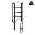 thumbnail image 2 of Gianna Over Toilet Bathroom Organizer, 4-Tier Adjustable Storage Rack, Space-Saving Shelf for Tight Areas, Black, 2 of 5