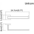 thumbnail image 3 of Toallero de acero inoxidable, moderno toallero, cromo pulido, 3 of 5