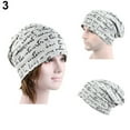 thumbnail image 5 of Meidiya Cotton Slouchy Beanie Unisex Letter Print Skull Cap Hip-Hop Soft Lightweight Running Beanie Adult Dwarf Hats Chemo Cap for Men Women, 5 of 7
