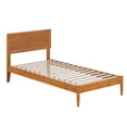 thumbnail image 2 of Ellarie Twin XL Wood Platform Bed in Light Toffee, 2 of 11