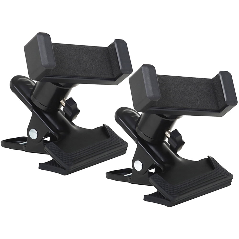 LEXSOMEO 2pcs Guitar Mobile Phone Holders Rotation Bracket Clip Phone Holding Rack for Guitar Live Video Recording