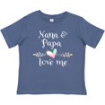 thumbnail image 3 of Inktastic Nana and Papa Love Me Heart Grandchild Boys or Girls Baby T-Shirt, 3 of 5