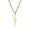 Golden, variant on Men Pendant Necklace Unisex Chain Solid Color Thunder Flash Shape Neck Decoration Hip Hop Style Geometric Men Necklace Adult Jewelry