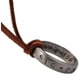 thumbnail image 2 of Uncharted 4 Nathan Drake grabado anillo colgante collar con cadena de cuero marrón ajustable (unisex) - Aespa Afortunado Sencillez, 2 of 2
