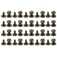 thumbnail image 4 of Brass Rivets, 20 Set Brass Rivets Bronze Hardware Monk Head Accessories with Wear Resist for Belts, Purses, Shoes, Clothes, Leather, DIY Projects, 4 of 7