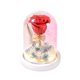 thumbnail image 1 of Lámpara De Flor De Rosa Cubierta De Vidrio Flor De Rosa Con Luz Led Decoración Del Hogar Para El Día De San Valentín Día De Navidad Yuarrent HA021309-00, 1 of 6