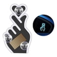 thumbnail image 1 of Solar-Powered Finger Heart Car Window Light IP65 Waterproof Wireless LED Ambient Light, Auto On/Off C-Pillar Neon Lights with Switchable Modes, Romantic Car Decor for Couples, 1 of 8
