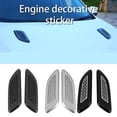 thumbnail image 3 of 2pcs Universal Vent Cover Stickers Carbon Fiber Car Air Flow Intake Hood Scoop Stickers For Vehicle, 3 of 5