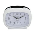 thumbnail image 1 of Aspen Réveil Analogique avec Répétition et Chiffres DEL Bleus Éclairés - Sans Tic-Tac et Réveil de Bureau et de Chevet Facile à Lire - à Piles, Horloge Rétro - Rectangulaire - Blanc, 1 of 7