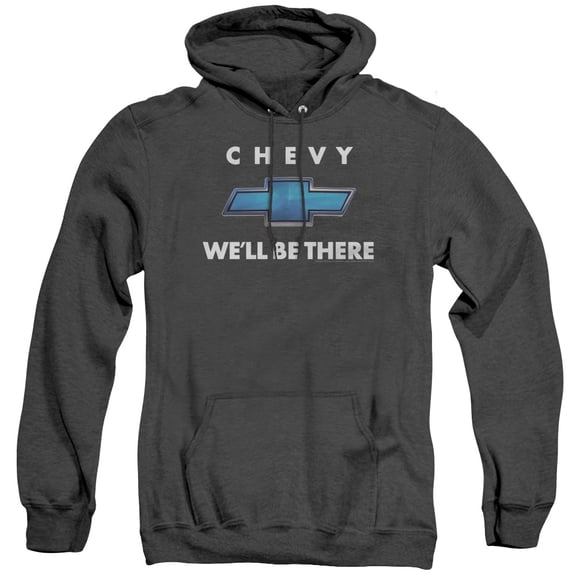 Chevrolet Well Be There Adult Heather Hoodie Sweatshirt Black