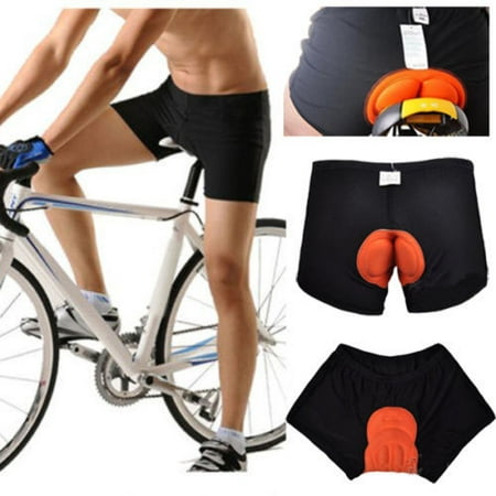 Unisex Black Bicycle Cycling Bike Short Underwear Pants Gel 3D Padded 2.1cm Thickness