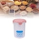 thumbnail image 5 of Recipiente hermético de plástico apilable para almacenar alimentos secos y cereales, de 1000 ml, para organizar la cocina, color rosa, 5 of 12