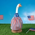 thumbnail image 4 of 4th of July Patriotic Goose Outfit Independence Day Dresses Clothes for 17/23 Inch High Cement or Porch Goose Yard Lawn Outdoor Garden Patio Statue American Flag Holiday Decor, 4 of 5