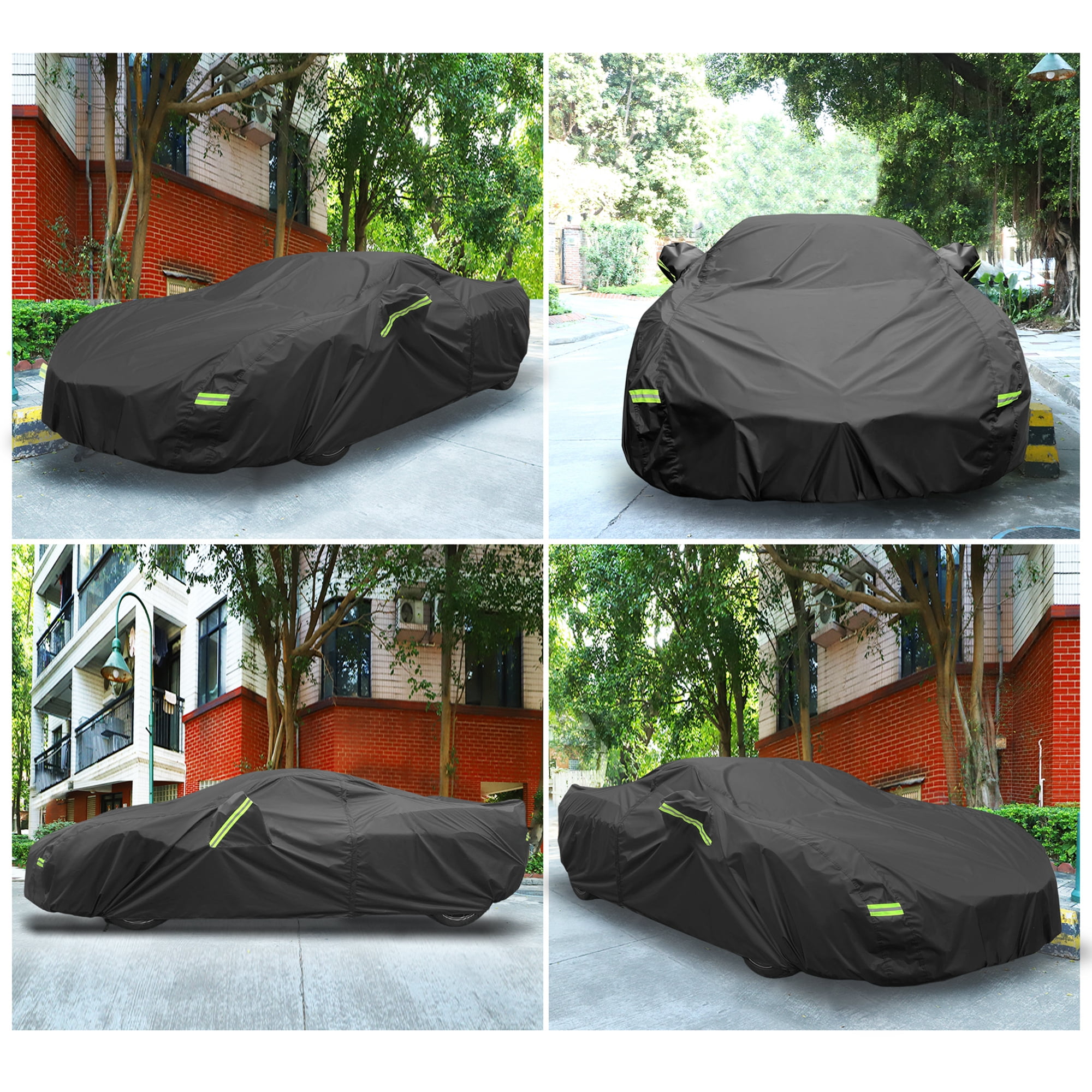 Unique Bargains 210Dpu Waterproof Car Cover Black ["for Chevrolet Corvette C4 1984-1996"]