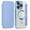 iPhone 16 Pro, variant on Havilah For iPhone 16 Shield Case for Apple 16 Compatible With Magsafe RFID Anti-theft Leather iPhone 16 Case(Blue)