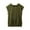 Army Green, variant on Women's Solid Color Hooded Drawstring Pocket Lightweight Short Sleeveless Hoodie Vest Top, Stylish and Comfy for Summer
