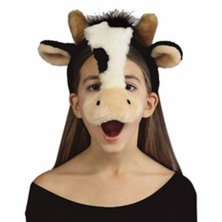 Child's Cow Plush Animal Headpiece