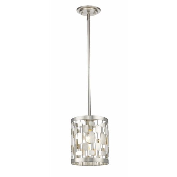 1 Light Island/Billiard In Metropolitan Style 6 Inches Wide By 9.75 Inches High Z-Lite 430Mp-Bn