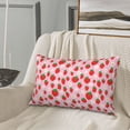 thumbnail image 5 of Pofeuu Hand Drawn Strawberry Print Polyester Microfiber Plush Pillowcases, Super Soft and Cozy Pillow Case Covers with Envelop Closure（Pillow core not included）-16"x24", 5 of 6