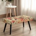 thumbnail image 2 of Jiueut Vintage Butterfly Rose Peony Print Dining Room Bench Covers, Anti Dust Long Bench Seat Slipcover Stretchable Rectangle Chair Protection for Living Room Bedroom Kitchen, 2 of 7